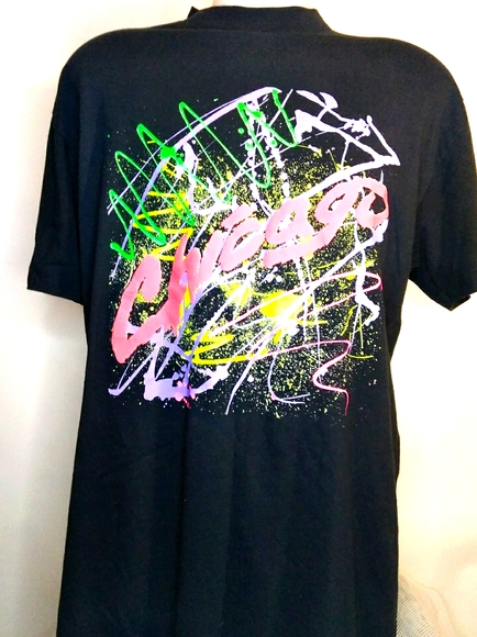 VINTAGE CHICAGO Jackson Pollack tee size XL - Picture 1 of 3
